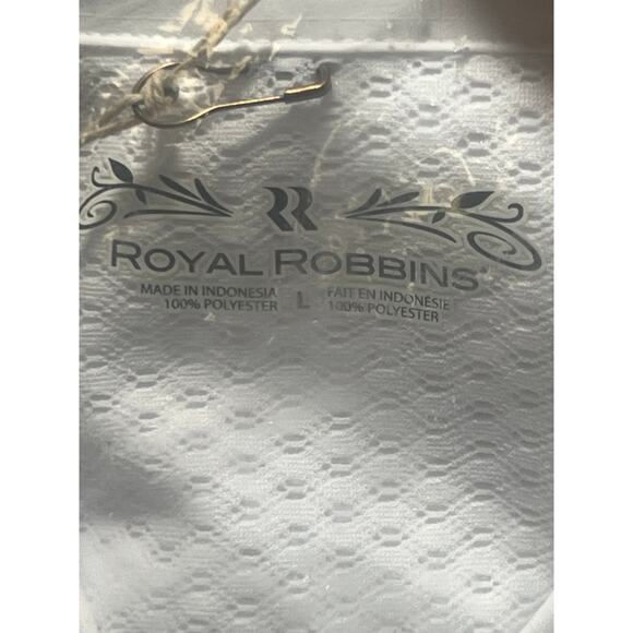 Royal Robbins Expedition Stretch 3/4 Sleeve Womens White UV50 Large NWT - Picture 4 of 6